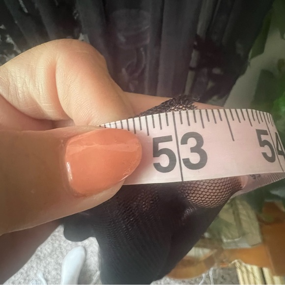 By Anthropologie Embroidered Mesh Maxi Dress black Women’s SIZE MEDIUM lace dark - Picture 9 of 14